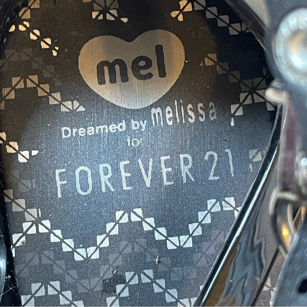 Mel‎ Melissa x Forever 21 Dreamed Jelly Sandals Buckle Crisscross Black Size 6